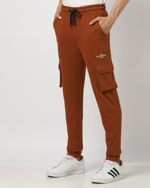 Men Cotton Joggers with Flap Pockets