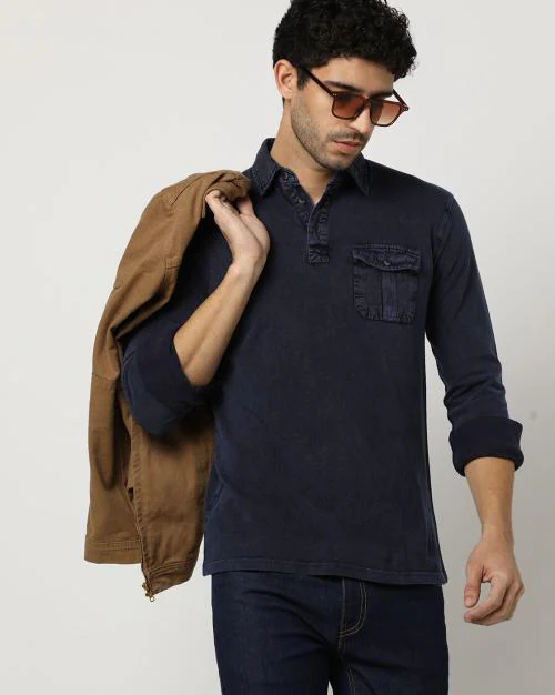 Buy Polo T-Shirt with Flap Pocket Online at Best Prices in India