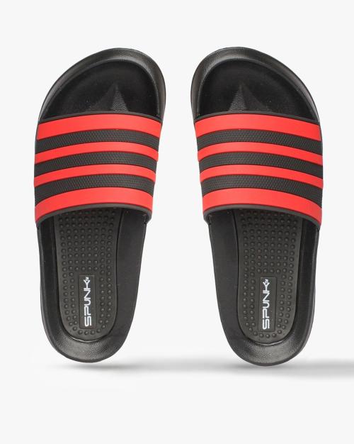Striped Slip-On Slides