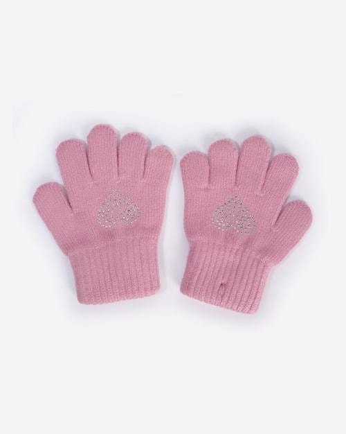 Girls Embellished Winter Gloves