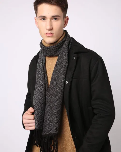 Men Muffler with Fringes