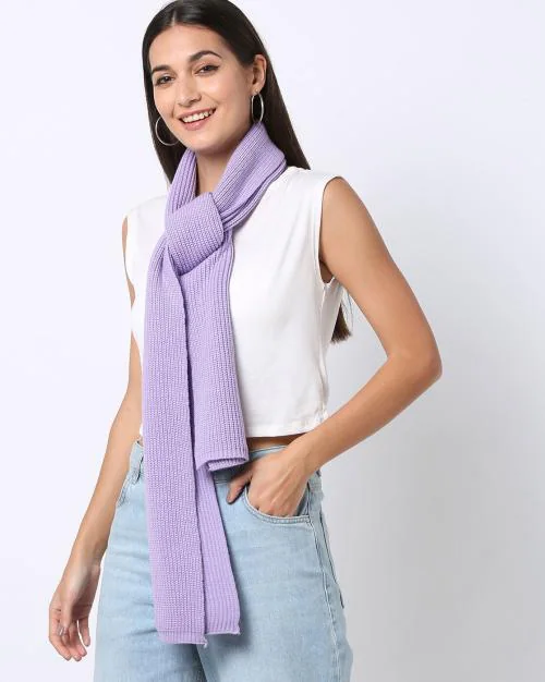 Women Ribbed Stole