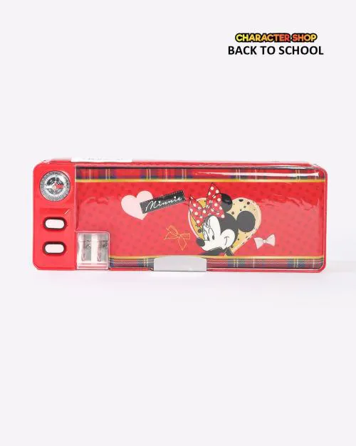 Minnie Mouse Print Pencil Box