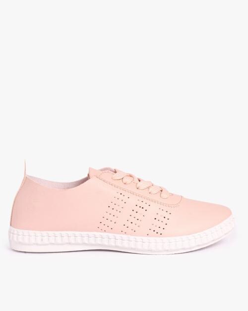 Perforated Lace-Up Shoes