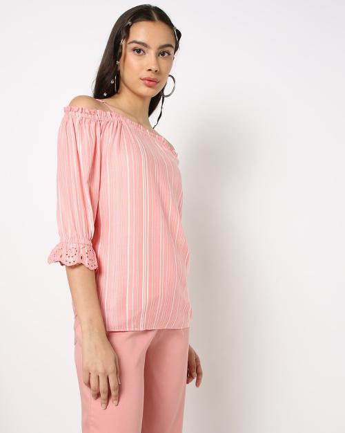 Striped Off-Shoulder Top