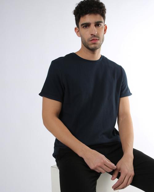 Structure Honeycomb Crew-Neck T-Shirt