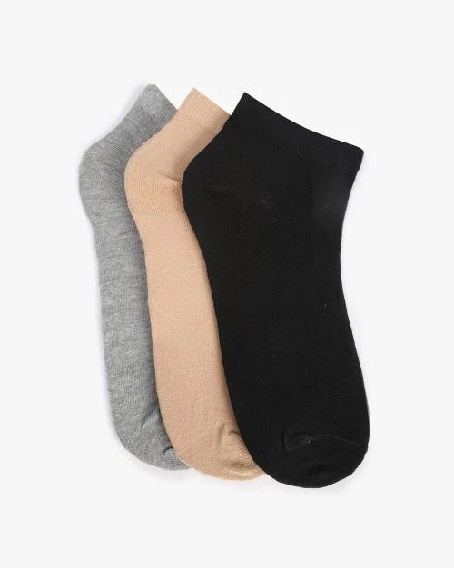 Pack of 3 Ankle-Length Everyday Socks