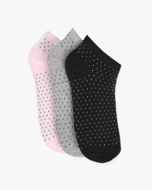 Pack of 3 Polka-Dotted Everyday Socks