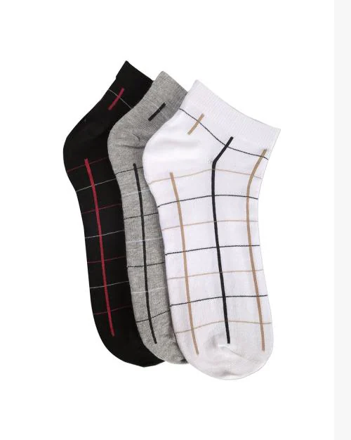 Pack of 3 Checked Socks