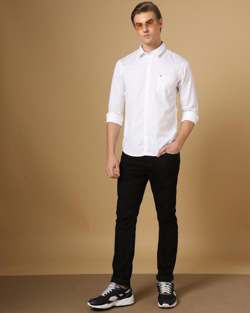 Men Cotton Slim Fit Shirt