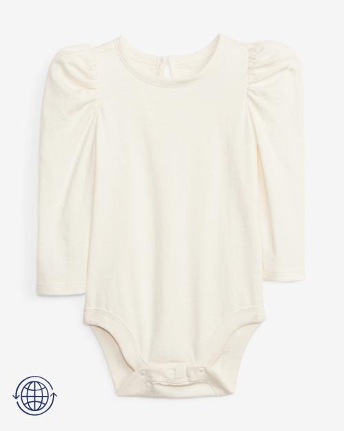 Organic Cotton Mix & Match Puff Sleeves Bodysuit