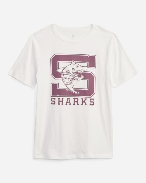 Organic Cotton Shark Print T-Shirt