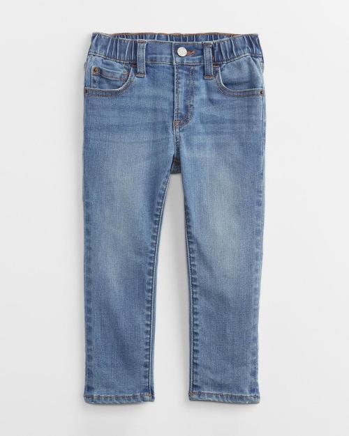 Mid-Wash Slim Fit Jeans