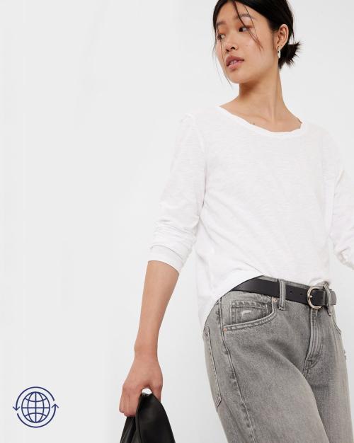 Heathered Round-Neck T-Shirt