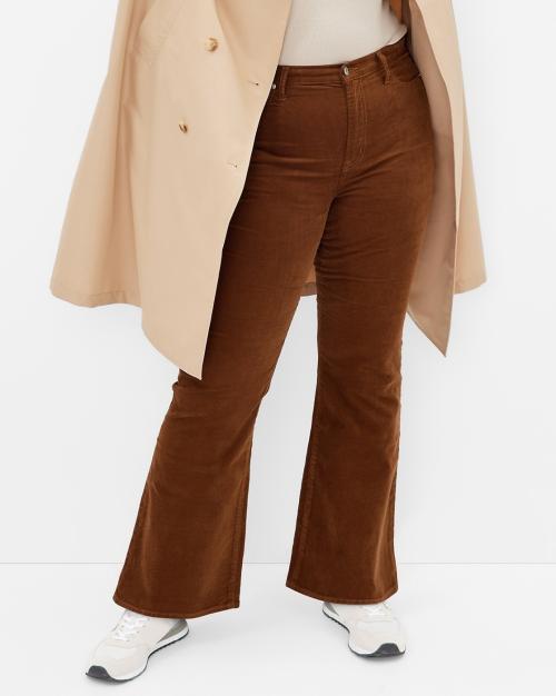 High Rise Flared Corduroy Stretchable Jeans