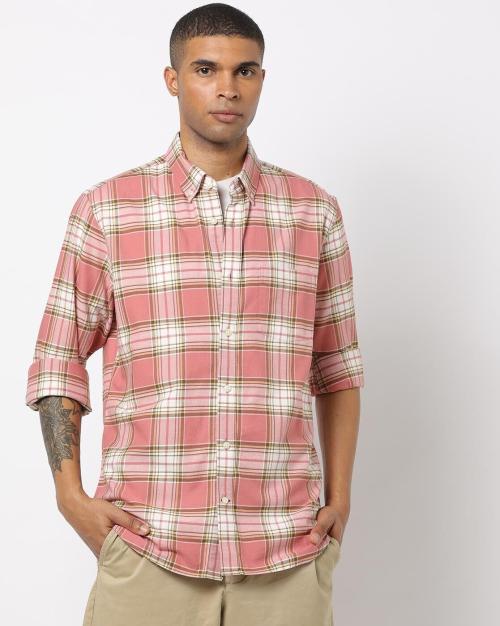 Checked Slim Fit Standard Oxford Shirt