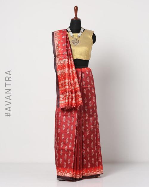 Printed Zoya Saree with Blouse