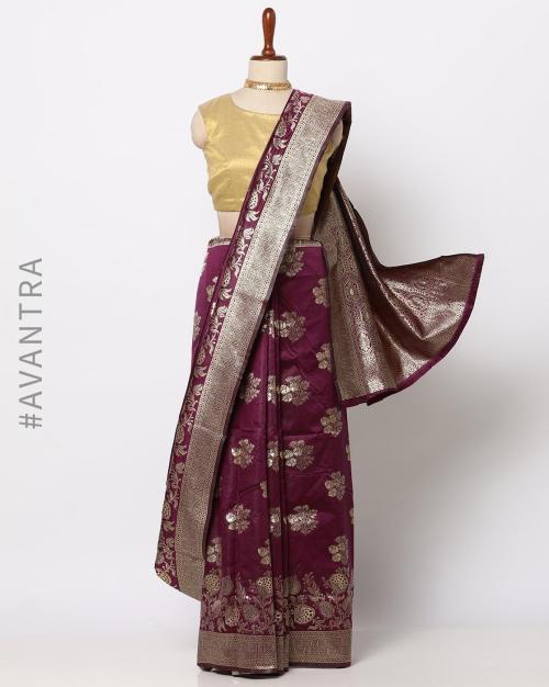 Saree with Jacquard Border