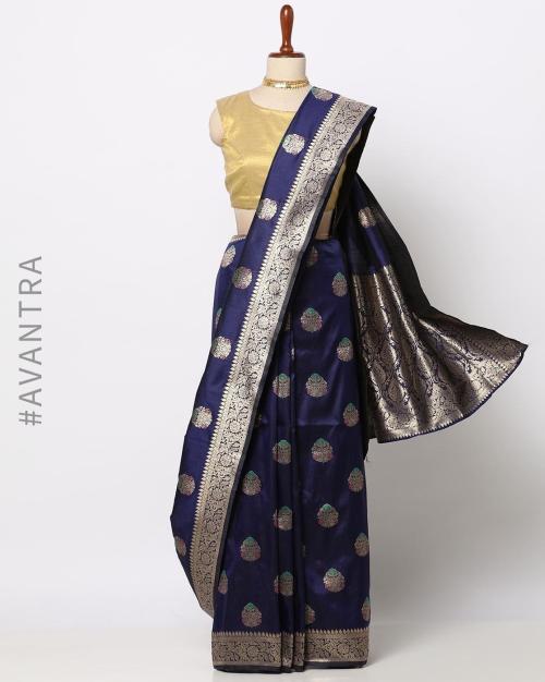 Saree with Zari Jacquard Border