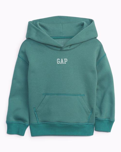 Logo Embroidered No-Zip Hoodie