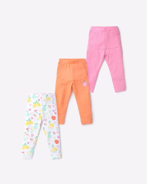 Pack of 3 Leggings with Kangaroo Pocket