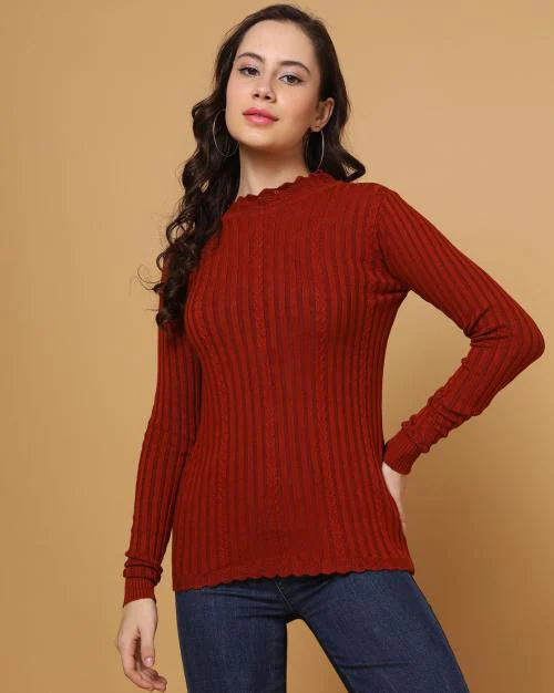 Women Cable Knit Sweater
