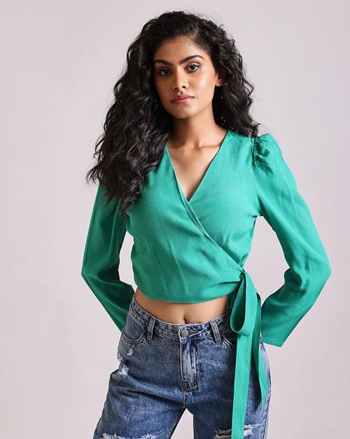 Wrap Cropped Top