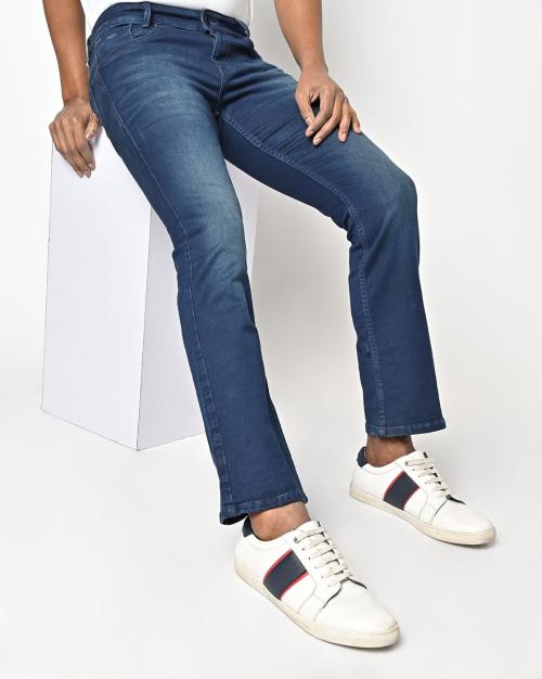 Buy Men MidWash Bootcut Jeans Online at Best Prices in India JioMart.