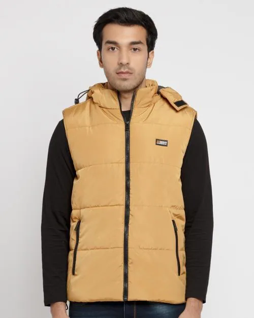 Quilted Zip-Front Jacket