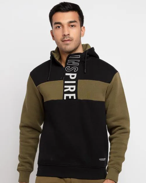 Colourblock Hoodie with Insert Pockets