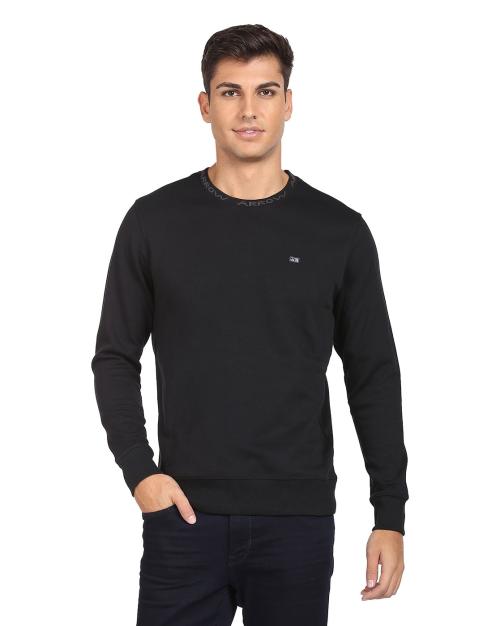 Men Regular Fit Crew-Neck Sweatshirt