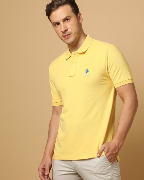 Slim Fit Polo T-Shirt with Brand Embroidery