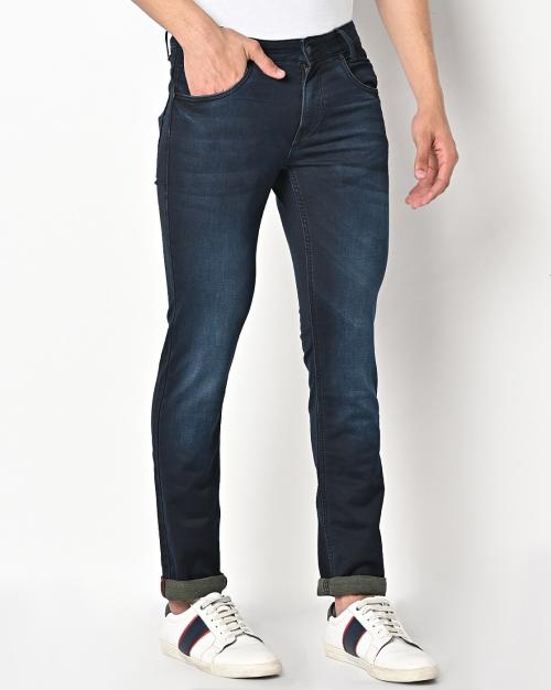 Men Mid-Wash Super Slim Fit Jeans