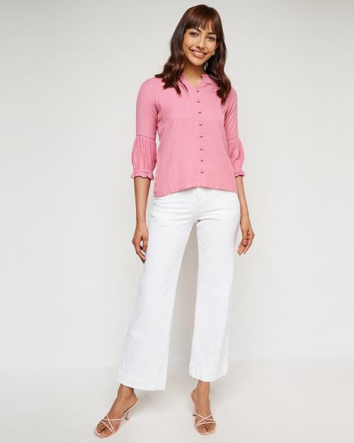Top with Surplice Neckline
