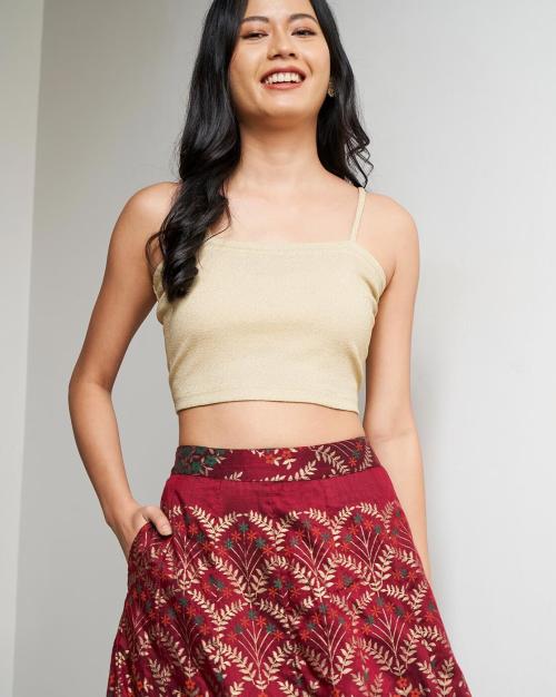 Square-Neck Crop Top