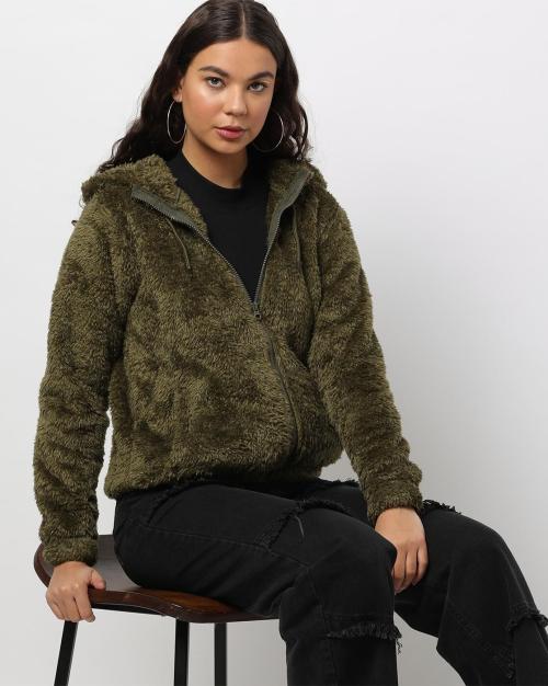 Zip-Front Hooded Jacket