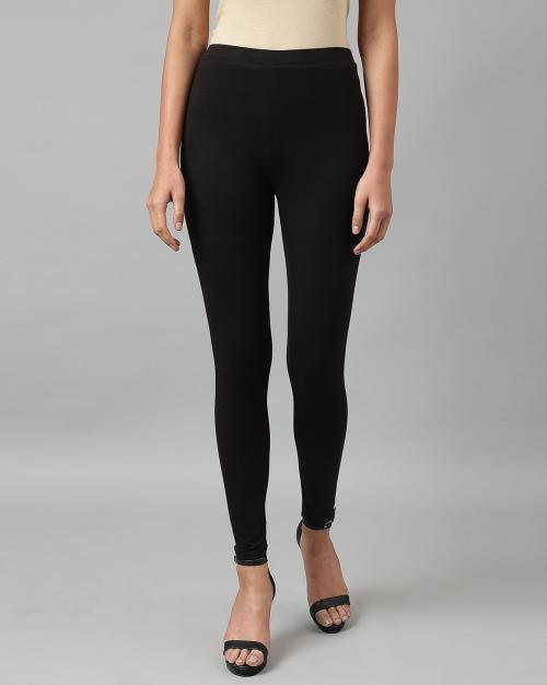 Ankle-Length Leggings with Elasticated Waist Band