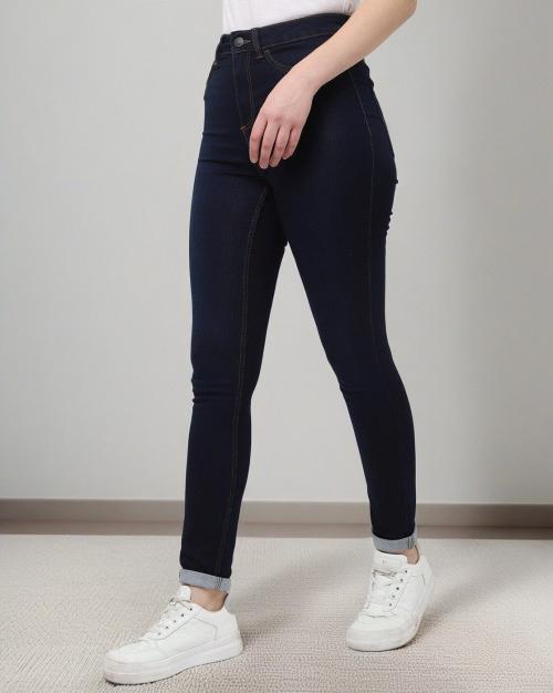 Skinny Fit Ankle-Length Jeans