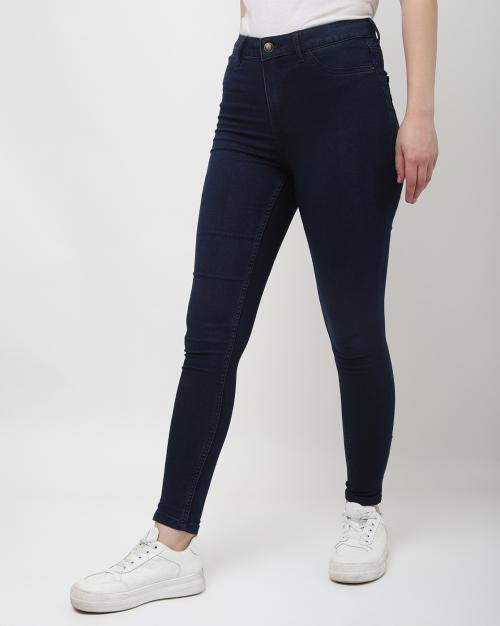 Skinny Fit Ankle-Length Jeans