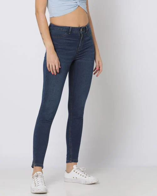 Lightly Washed Skinny Fit Jeans