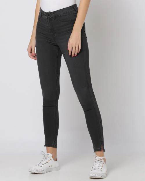 Buy Lightly Washed Skinny Fit Jeans Online at Best Prices in India ...