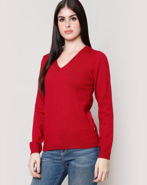 V-Neck Relaxed Fit Pullover