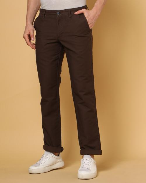 Mid-Rise Flat-Front Chinos