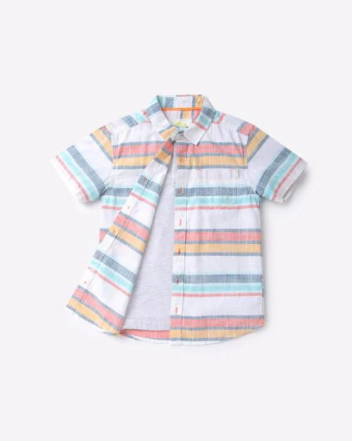 Striped Twofer Shirt