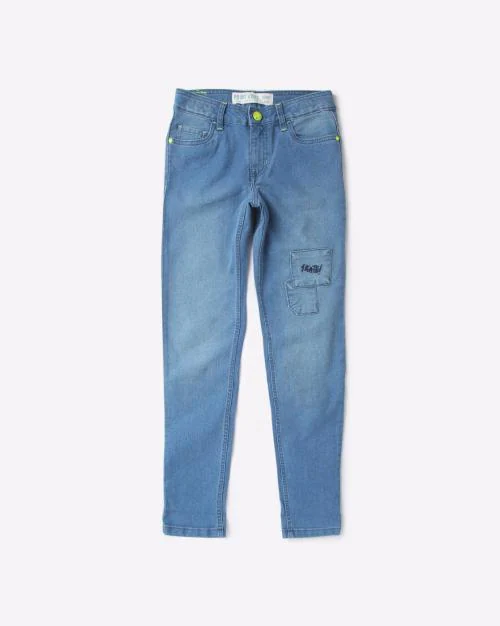 Buy Washed Slim Fit Jeans Online at Best Prices in India - JioMart.