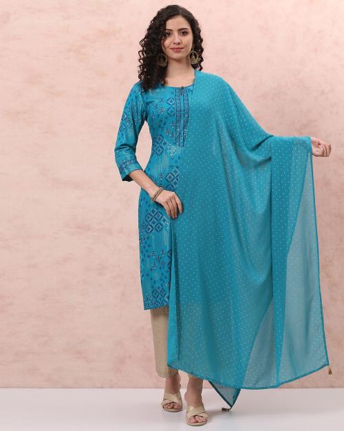 Women Micro Print Dupatta