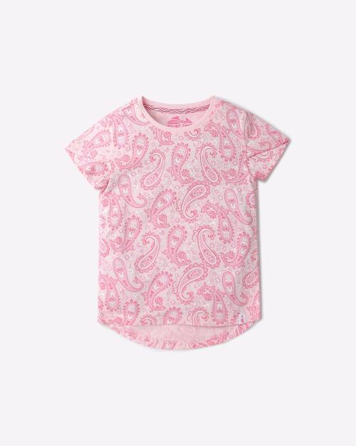 Paisley Print Crew-Neck T-Shirt