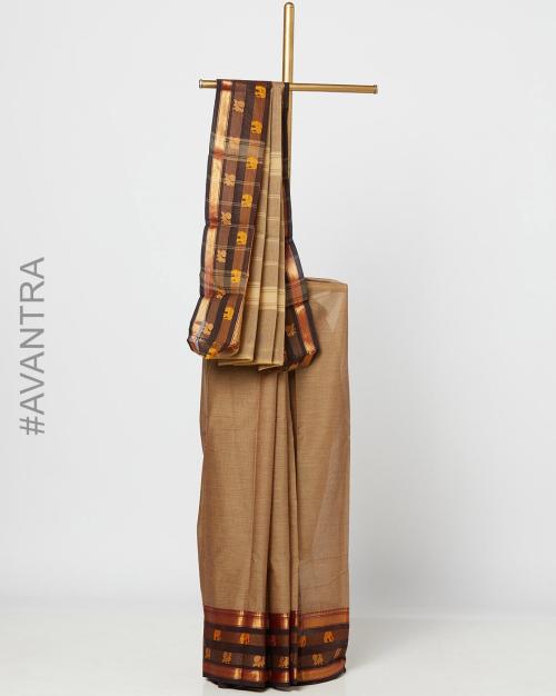 Chettinad Saree with Thread Border