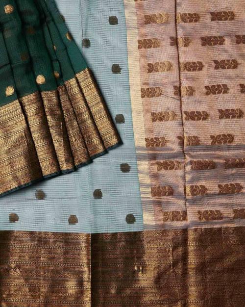 Pure Silk Kota Saree with Zari Border