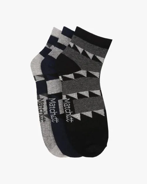 Men Pack of 3 Ankle-Length Socks